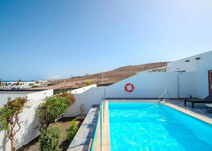 Casa Serena Panoramic Views, Ac And Pool Feriehus Playa Blanca (Lanzarote)